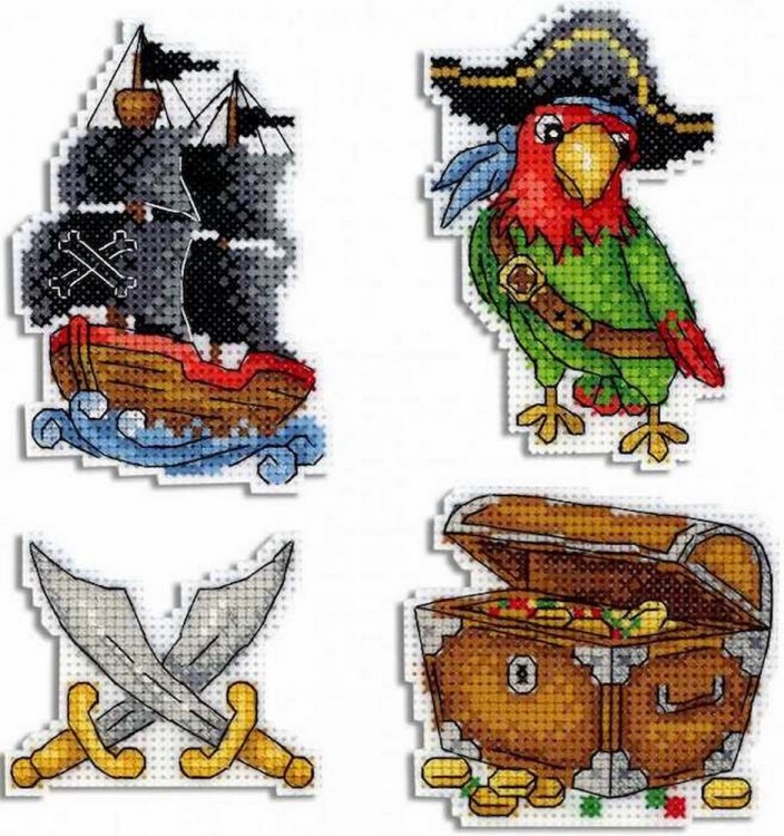 Набор для вышивания Жар-Птица Р-451 Под пиратскими парусами