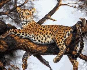 Белоснежка 170-AB Леопард на отдыхе