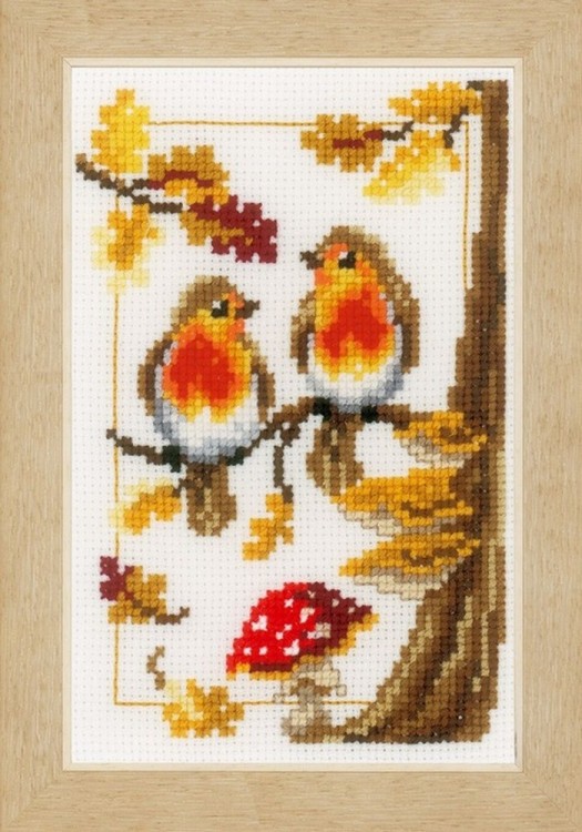 Vervaco PN-0147602 Птички, четыре времени года (4 дизайна)