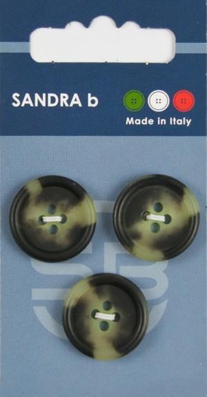 Sandra CARD071 Пуговицы, темно-зеленый