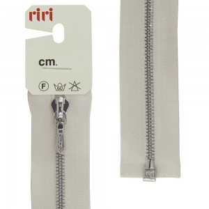 Riri 3000012/90/2111 Молния металлическая, разъемная, 4 мм, 90 см, бело-бежевый светлый