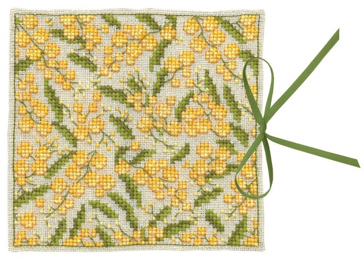 Набор для вышивания Le Bonheur des Dames 3471 Чехол для игл "Etui A Aiguilles Mimosas (Мимоза)"