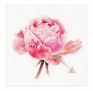 Алиса 2-53 Акварельные розы. Розовая изысканная