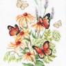 Набор для вышивания Многоцветница МКН 53-14 Эхинацея и бабочки