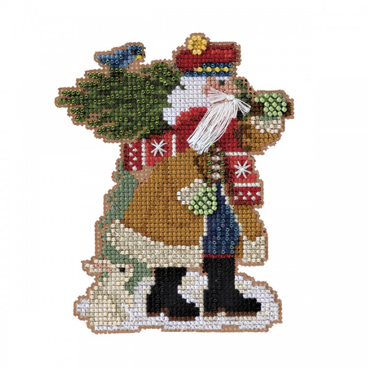 Набор для вышивания Mill Hill MH202232 Douglas Fir Santa (Дугласский Санта с пихтой)