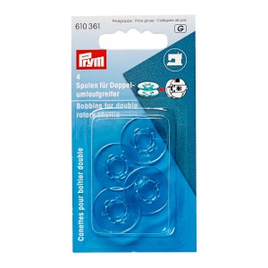 Prym 610361 Шпульки для вертикально вращающегося челнока двойного обегания, O21.9х9 мм