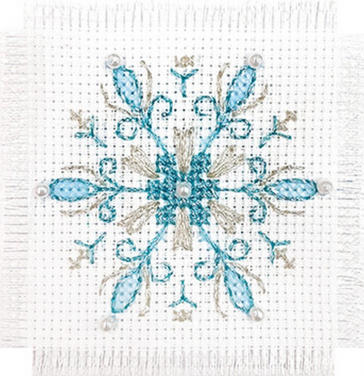 Набор для вышивания Алиса 7-08 Открытка "Снежинка" Набор для вышивания Алиса 7-08 Открытка "Снежинка"