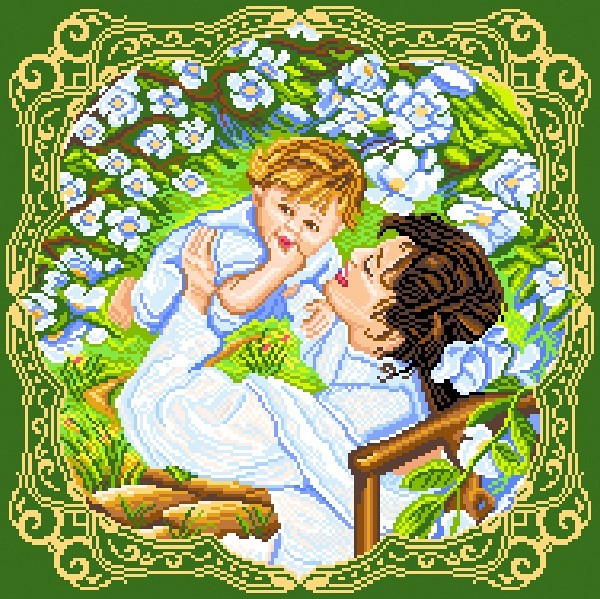 Канва с нанесенным рисунком