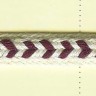 Matsa 1721/4 Тесьма декоративная плетенка "уголок бордовый", ширина 7 мм