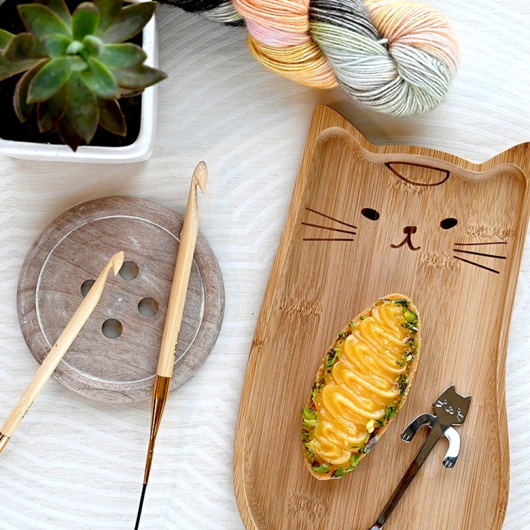 KnitPro Крючок для вязания тунисский, съемный "Bamboo"