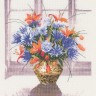 Набор для вышивания Heritage WFBV653E Цветы в латунной вазе