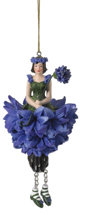 Fiebiger Floristik 850405-600 Фигурка декоративная, Blumenmadchen "Василек"