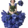 Fiebiger Floristik 850405-600 Фигурка декоративная, Blumenmadchen "Василек"