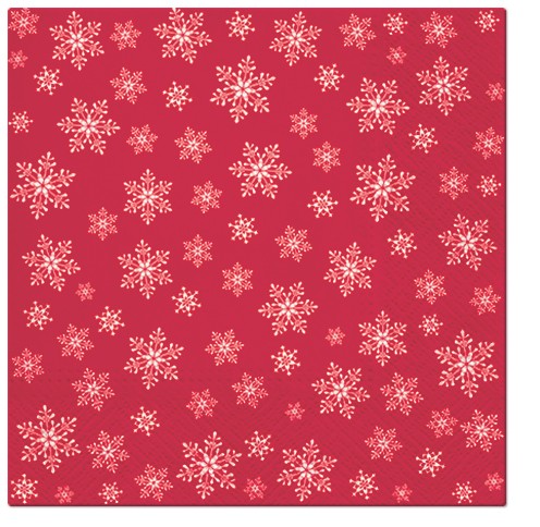 PAW Decor Collection SDL195003 Салфетка трехслойная для декупажа "Звезды повсюду (красный)"