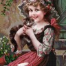 Конек 9727 Девочка с котёнком
