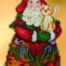Набор для вышивания Mill Hill JS203101 Purrfect Christmas Santa (Замурчательный рождественский санта)