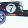 HKM 33353/1SB Термоаппликация "Rennwagen mit lila Reifen"