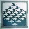 Набор для вышивания Permin 70-3400 Птицы и рыбы