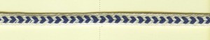 Matsa 1721/5 Тесьма декоративная плетенка "уголок синий", ширина 7 мм