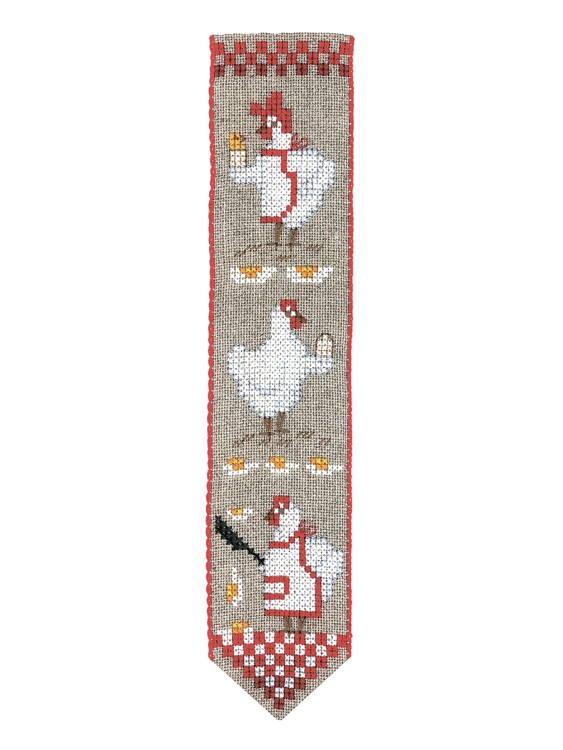 Набор для вышивания Le Bonheur des Dames 4561 Закладка Bookmark Hens (Курочки)