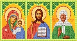 Каролинка ТКБИ 4103/1 Казанская, Вседержитель, Святая Матрона