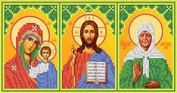 Каролинка ТКБИ 4103/1 Казанская, Вседержитель, Святая Матрона