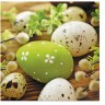 PAW Decor Collection SDL087200 Салфетка трехслойная для декупажа "Яйца среди сережек"