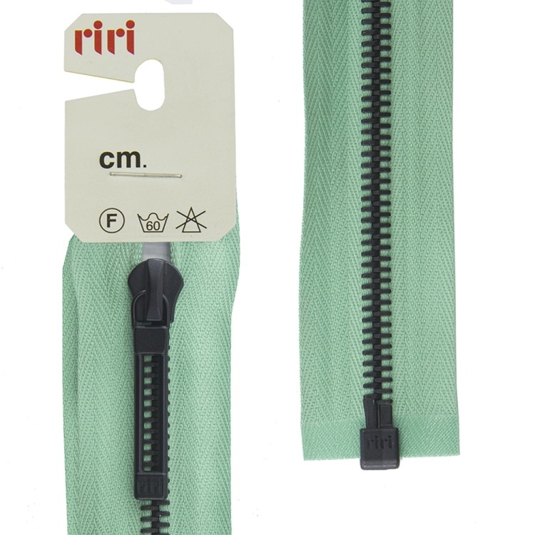 Riri 3054592/60/2706 Молния металлическая, разъемная, 6 мм, 60 см, светло-изумрудный