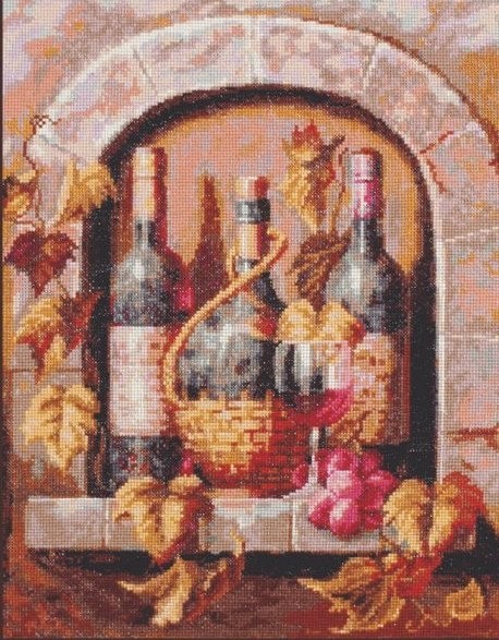 Набор для вышивания Палитра 04.004 Натюрморт с вином