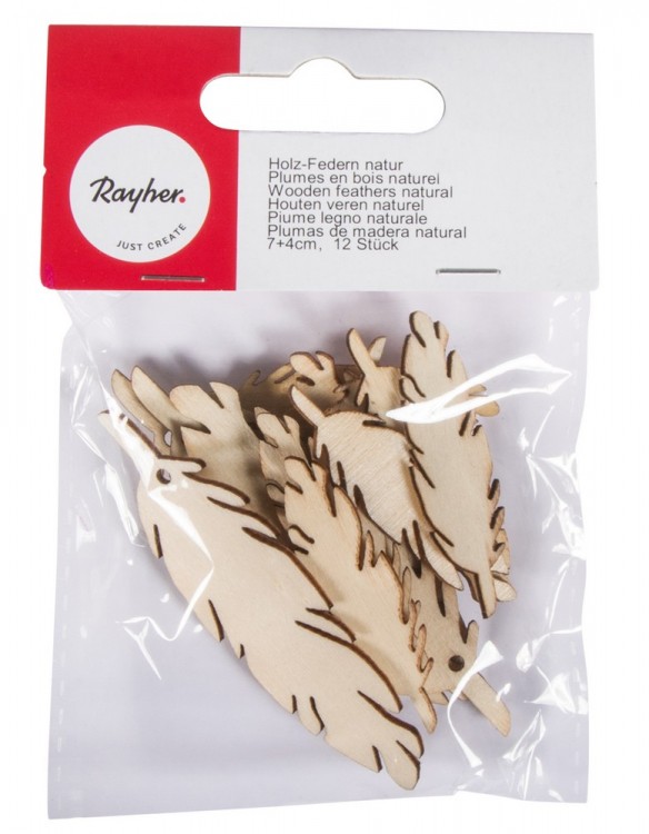 Rayher 56997000 Фигурки плоские для ловца снов "Перья"