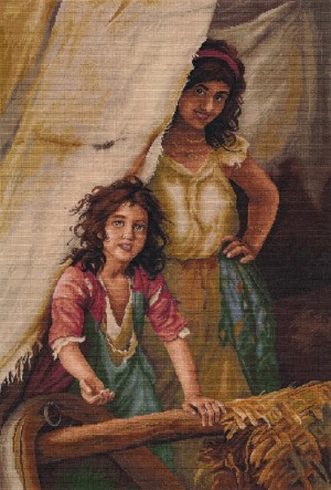 Овен 1700 Цыгане, просящие милостыню