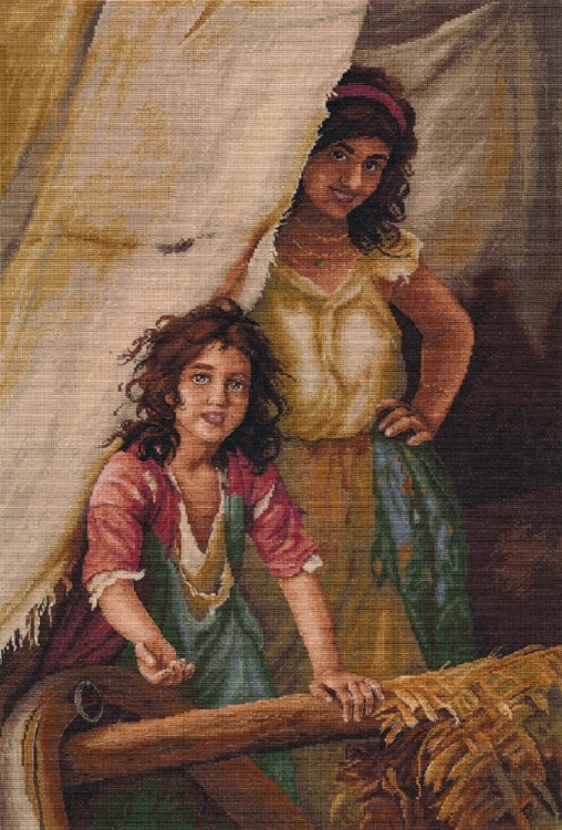 Набор для вышивания Овен 1700 Цыгане, просящие милостыню