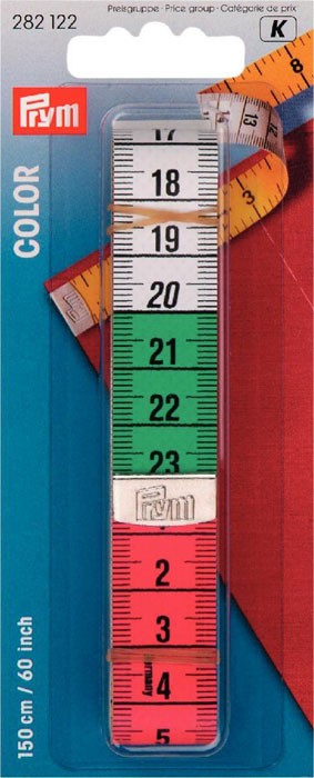 Prym 282122 Измерительная лента с сантиметровой и дюймовой шкалой Колор