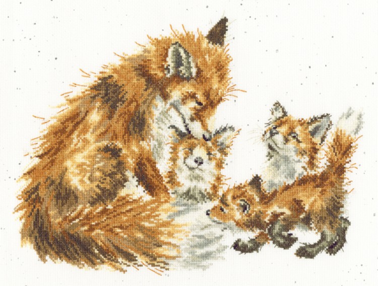 Набор для вышивания Bothy Threads XHD112 The Bedtime Kiss (Поцелуй перед сном)