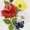 Набор для вышивания Janlynn 004-0853 Butterfly and Floral