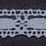 IEMESA 1798/F4 Мерсеризованное хлопковое кружево, ширина 15 мм, цвет серый с голубым