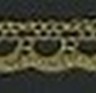 IEMESA 3174/28 Мерсеризованное хлопковое кружево, ширина 7 мм, цвет золото