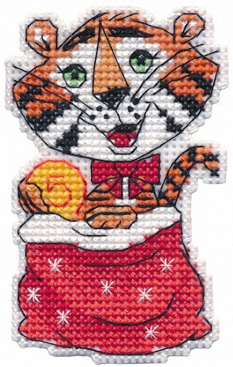 Набор для вышивания Овен 1435 Магнит "Денежный тигр"