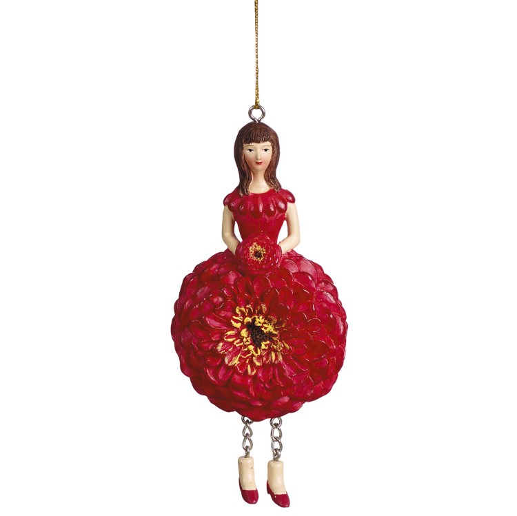 Fiebiger Floristik 850435-500 Фигурка декоративная, Blumenmadchen "Цинния"