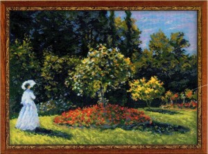 Риолис 1225 "Дама в саду" по мотивам картины Клода Моне