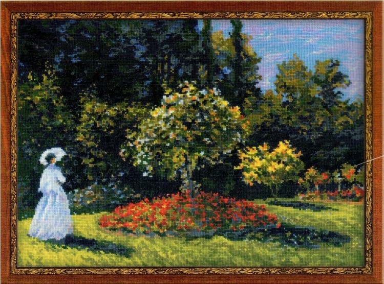 Набор для вышивания Риолис 1225 "Дама в саду" по мотивам картины Клода Моне