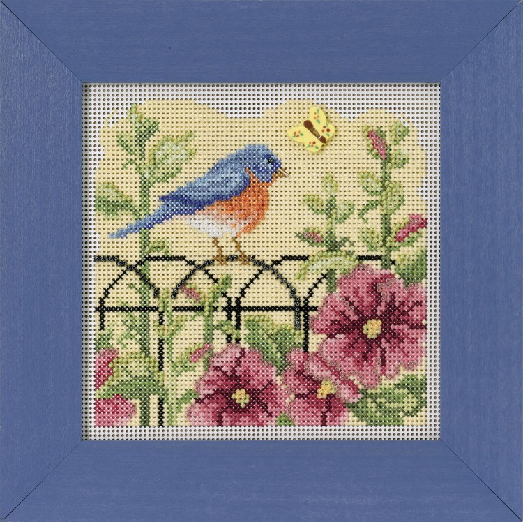 Набор для вышивания Mill Hill MH142215 Spring Bluebird (Весенняя голубая птичка)