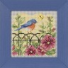 Набор для вышивания Mill Hill MH142215 Spring Bluebird (Весенняя голубая птичка)