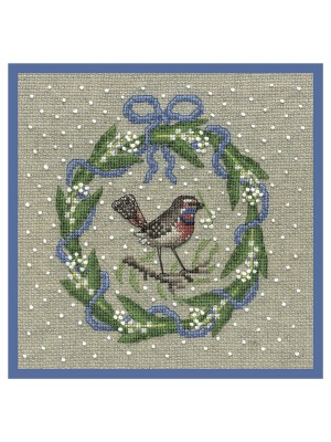 Le Bonheur des Dames 2692 May wreath bluethroat (Майский венок Варакуша)