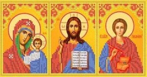Каролинка ТКБИ 4103/2 Казанская, Вседержитель, Святой Пантелеймон