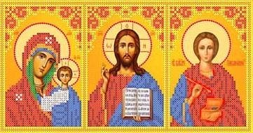 Каролинка ТКБИ 4103/2 Казанская, Вседержитель, Святой Пантелеймон