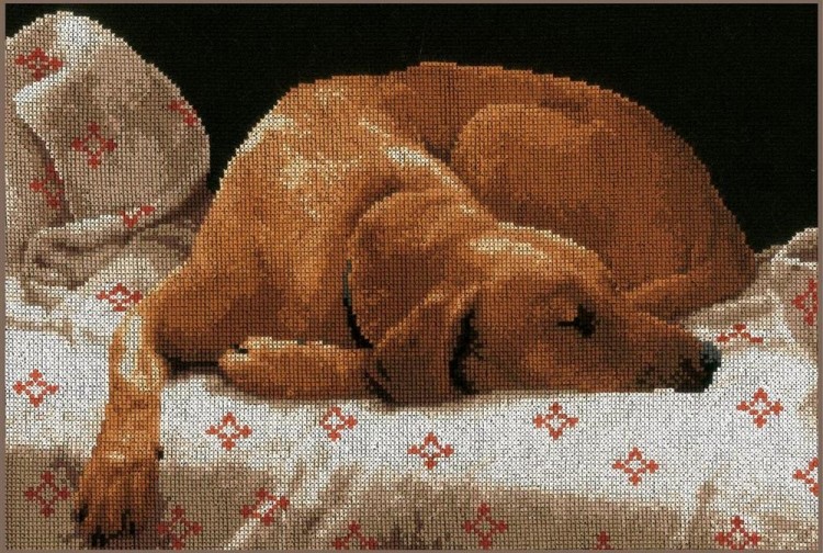 Набор для вышивания Lanarte PN-0164050 Sleeping dog