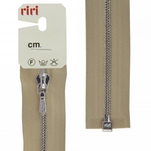 Riri 3000012/90/2230 Молния металлическая, разъемная, 4 мм, 90 см, светло-бежевый