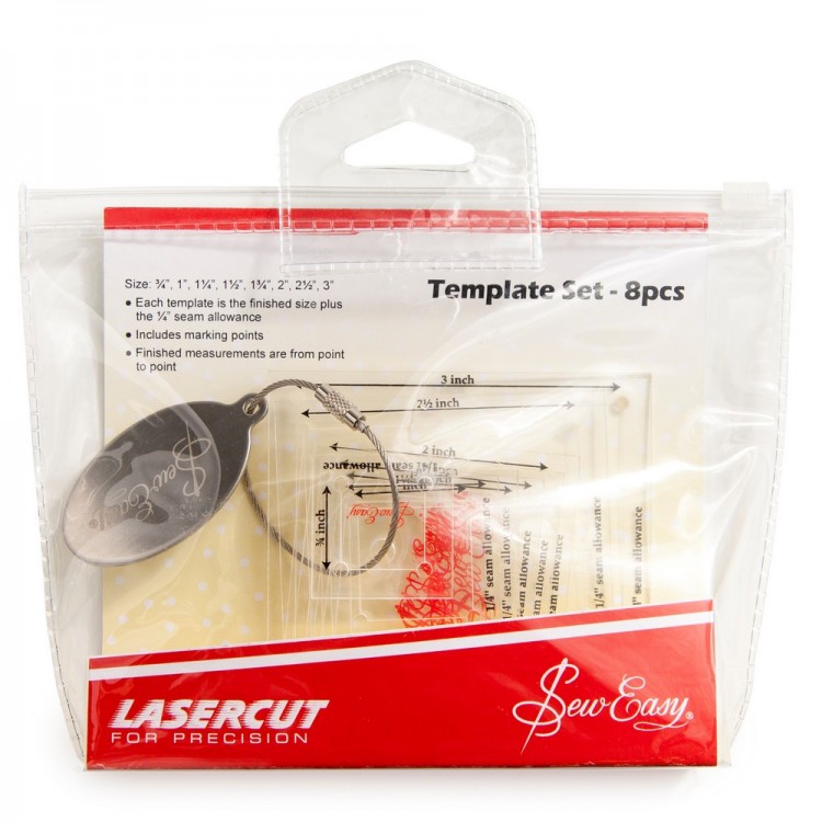 Hemline NL4151 Набор лекал для заготовок-квадратов, 8 размеров