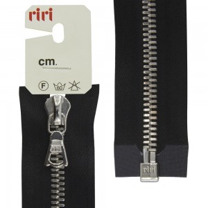 Riri 3501225/60/2110 Молния металлическая, разъемная, 6 мм, 60 см, черный